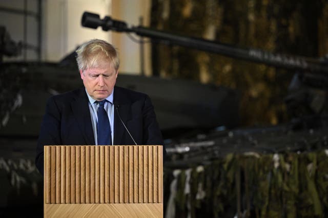 Boris Johnson has warned of the “risk” of nuclear disaster in Europe following the Russian shelling of a Ukrainian power plant, as he said the world is “turning its back” on Vladimir Putin (Leon Neal/PA)