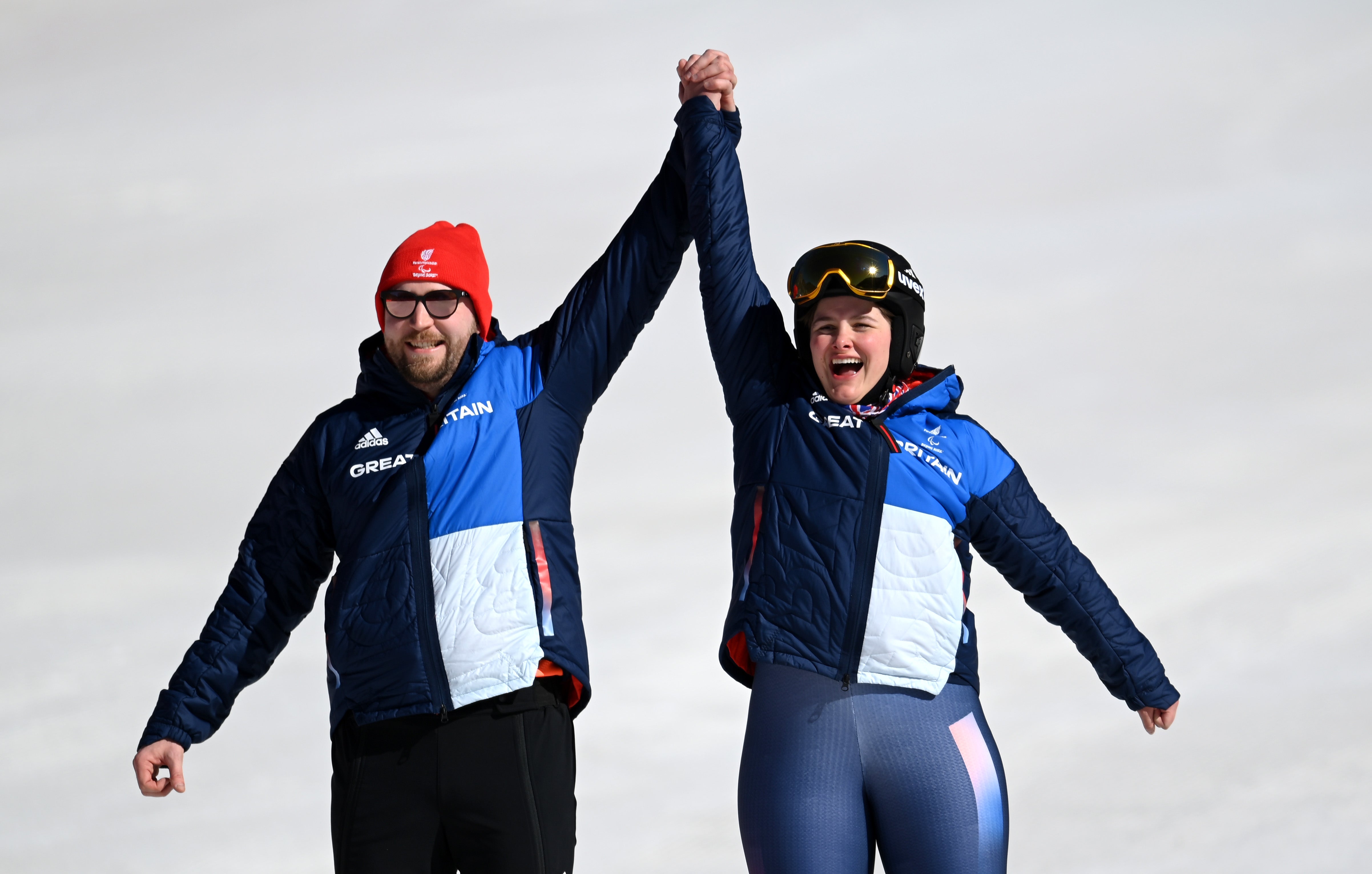 Millie Knight had won a bronze medal on day one of the 2022 Winter Paralympics