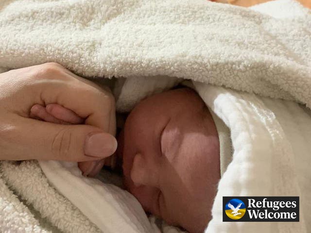 <p>Mia was delivered in an underground shelter in Kyiv </p>