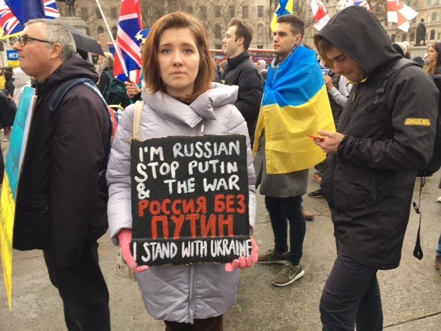 Katja, a Russian protester