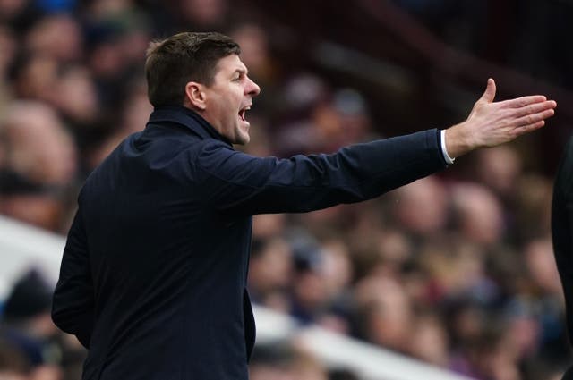 Aston Villa manager Steven Gerrard (David Davies/PA)