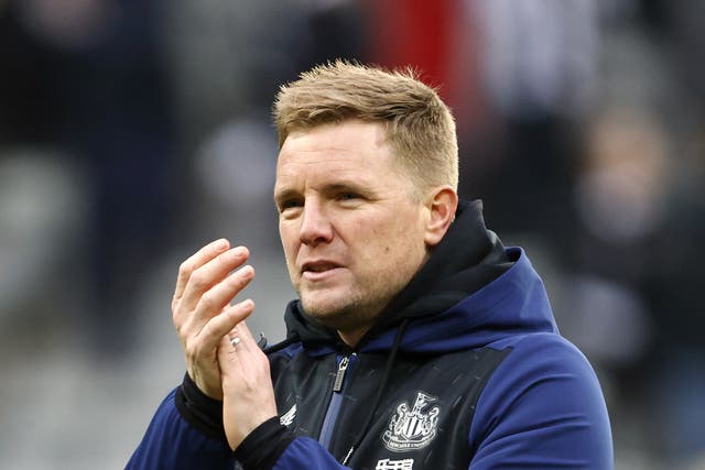 Eddie Howe will not let his side relax (Richard Sellers/PA)
