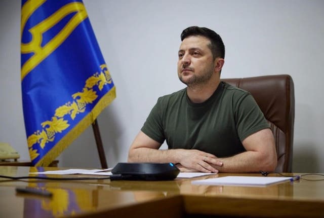 <p>President Zelensky shared this photo on his Instagram page hours later saying he had spoken with US members of Congress</p>
