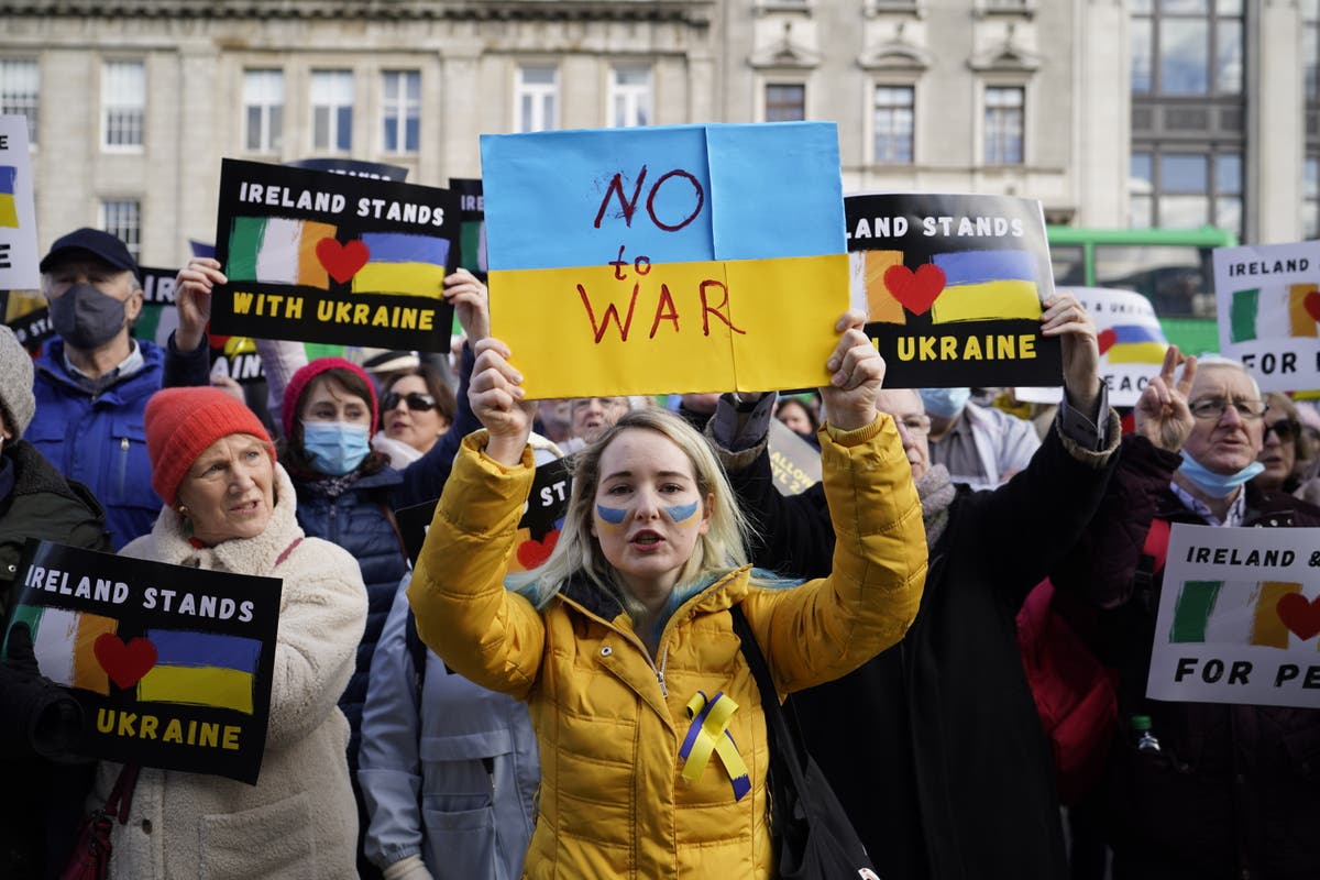 Priest who threw paint at Russian embassy calls for war protests to continue