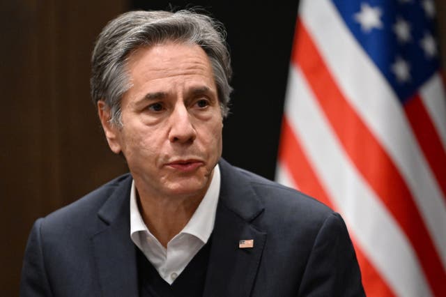 <p>US Secretary of State Antony Blinken warned China the ‘world is watching’ its response to Russia’s war on Ukraine</p>