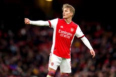 Martin Odegaard ‘moving in the right way’ towards Arsenal captain’s armband