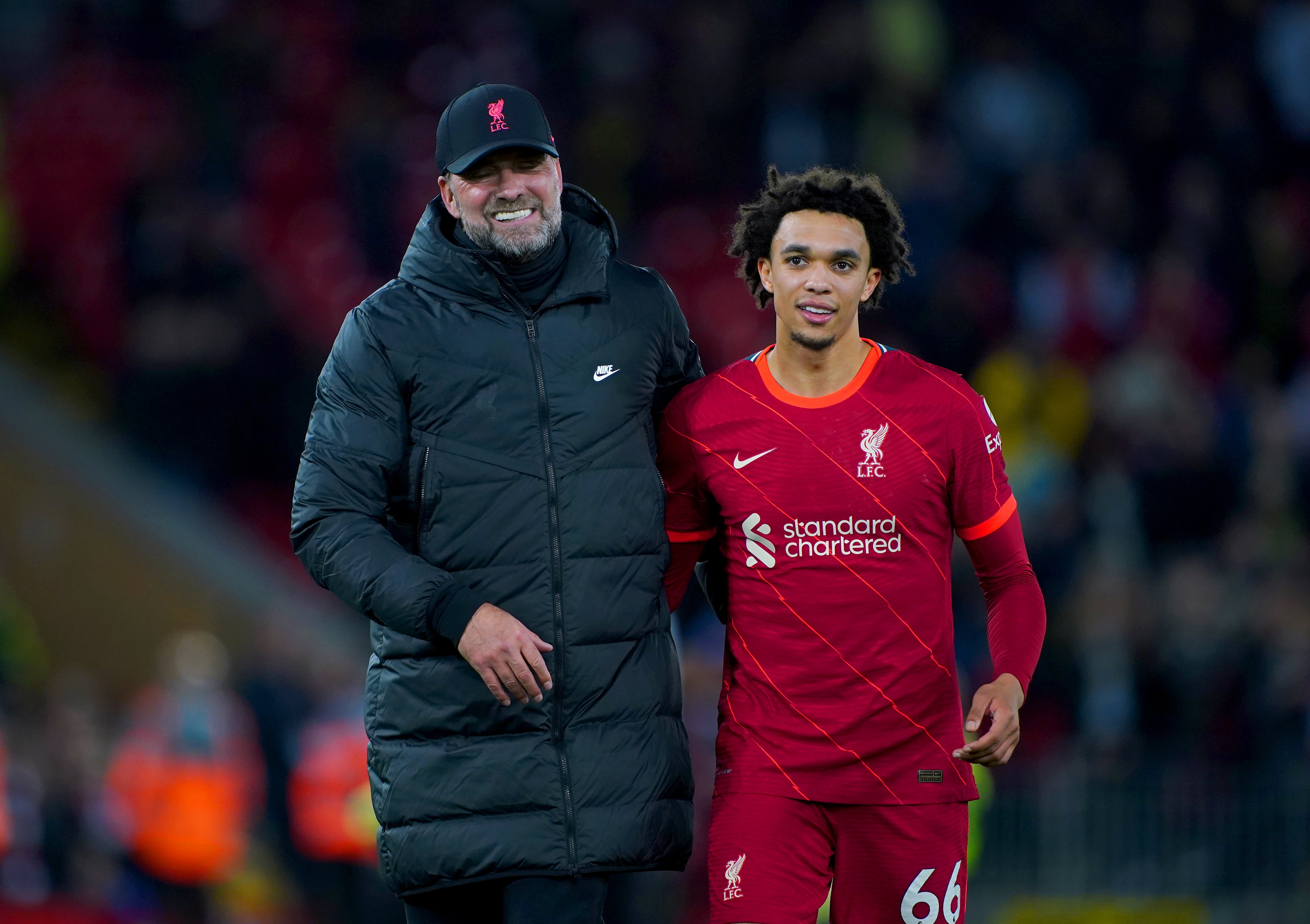 Trent Alexander-Arnold says he still expects Liverpool to be challenging whoever replaces Jurgen Klopp this summer. 