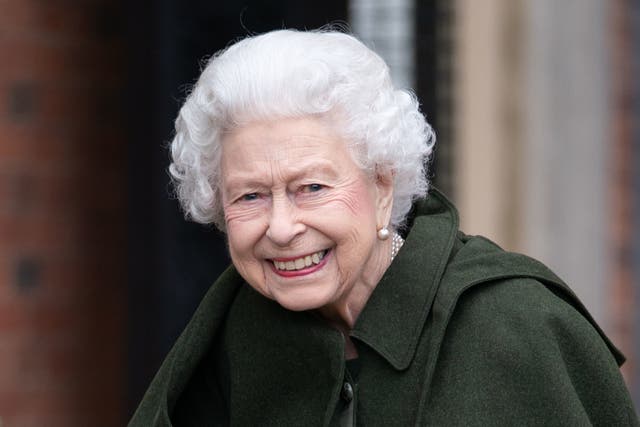 La Reina en Sandringham el 5 de febrero de 2022