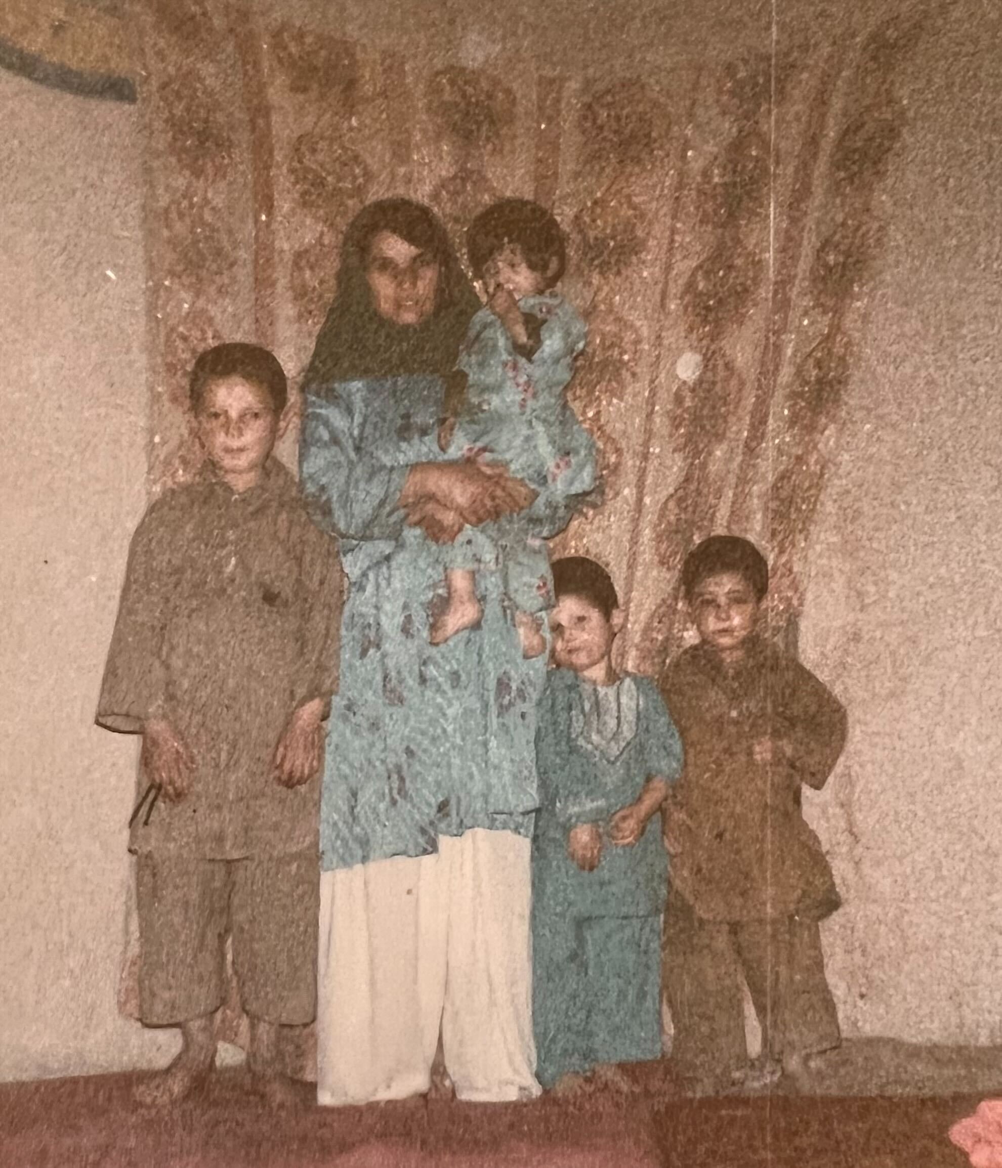 Faiza’s mother and siblings. Afghanistan, date unknown