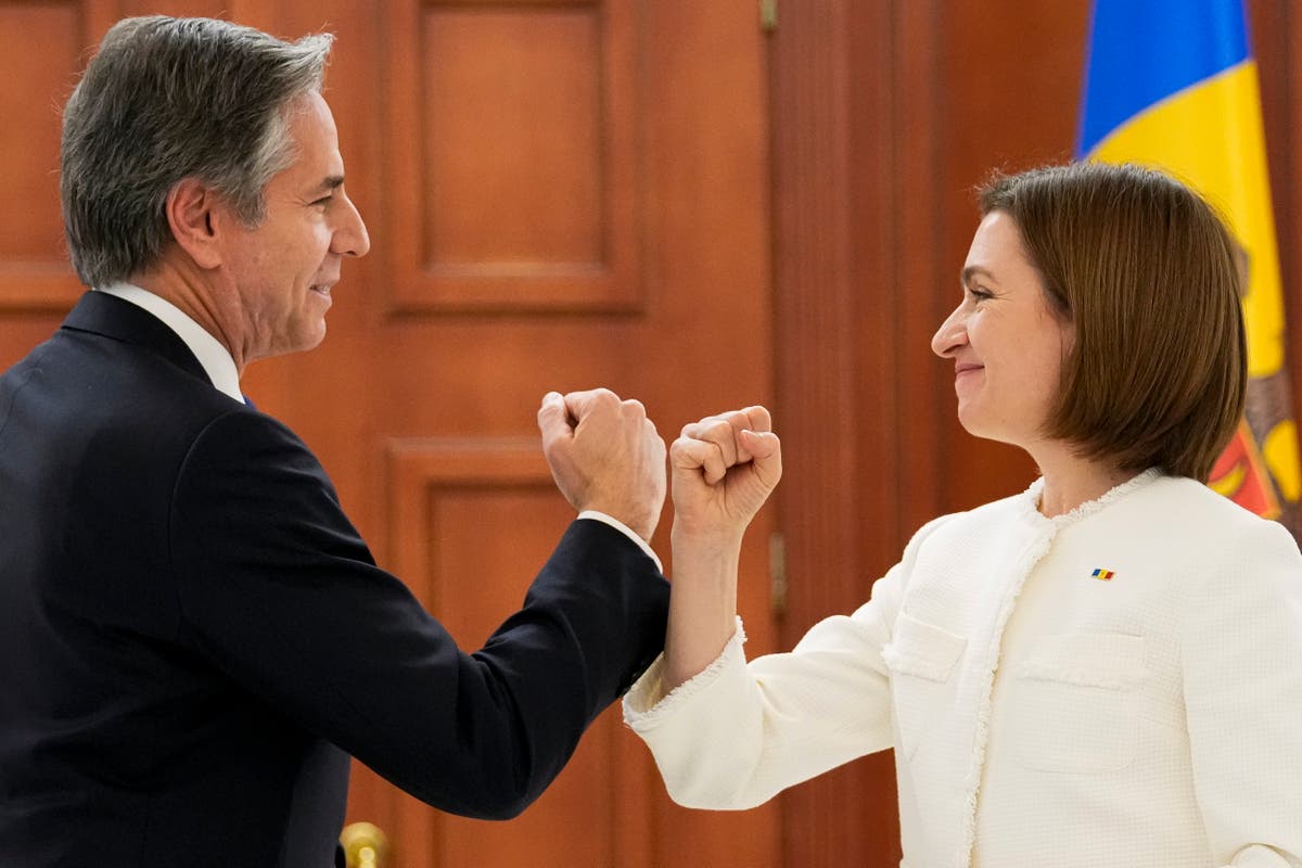 Blinken vows US support to wary Moldova as Ukraine war rages