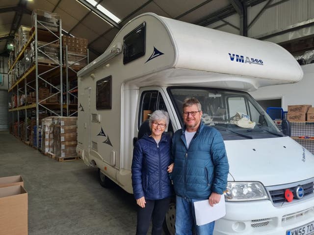 Laura Rice and her husband Ken are travelling from Hampshire to help people fleeing Ukraine (Laura Rice)