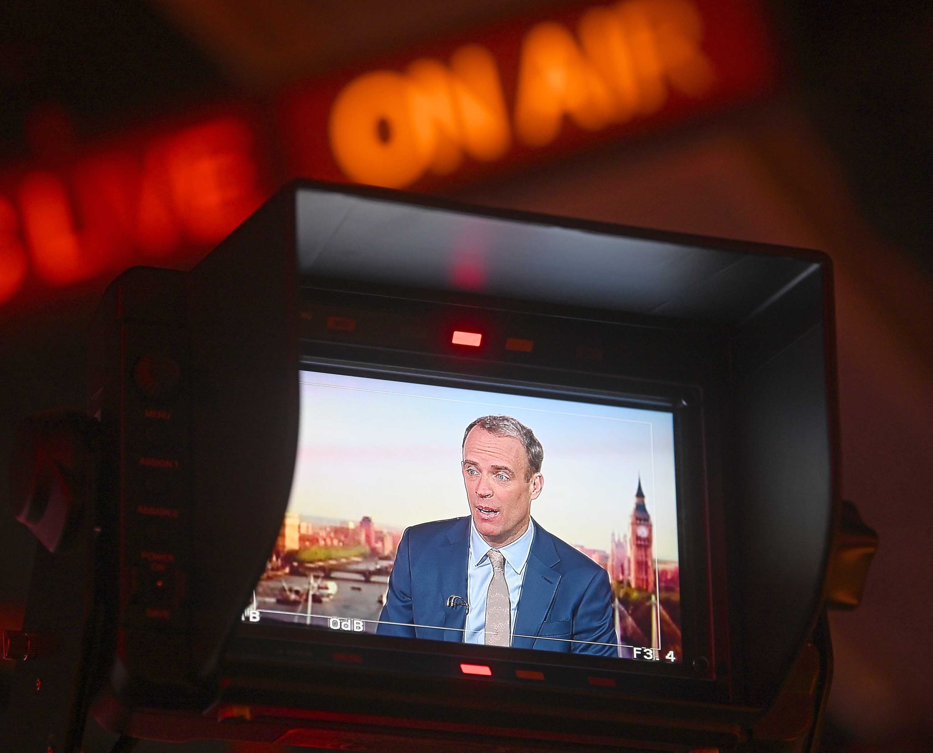 Deputy Prime Minister and Justice Secretary Dominic Raab on the BBC One current affairs programme, Sunday Morning (Jeff Overs/BBC)