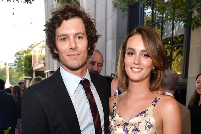 <p>Adam Brody and Leighton Meester in 2019</p>