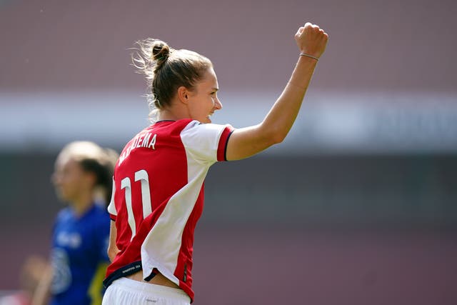 Vivianne Miedema’s WSL tally now stands at 70 goals and 30 assists (Mike Egerton/PA)