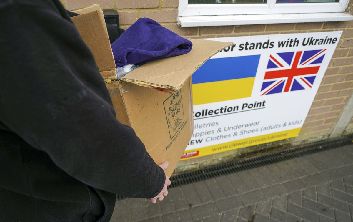 Ukraine aid appeal raises &pound;100m in four days