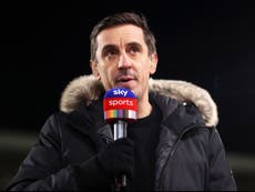 Gary Neville: Manchester United’s players threw in the towel in derby
