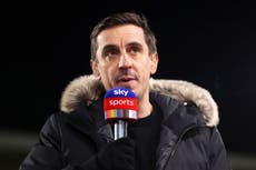 Gary Neville: Manchester United’s players threw in the towel in derby