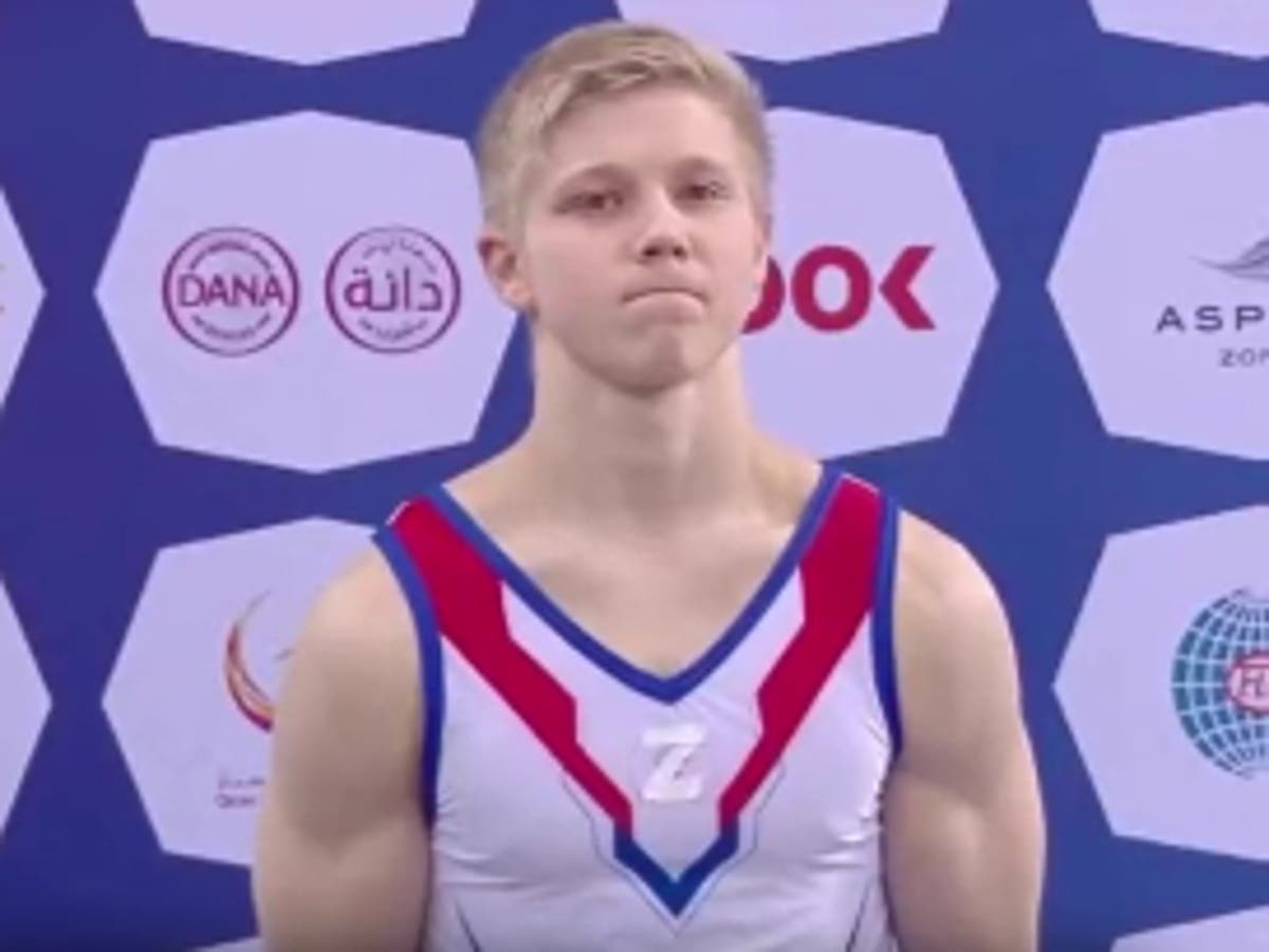 Ivan Kuliak: Russian gymnast who wore pro-war symbol on podium in Qatar given one-year ban