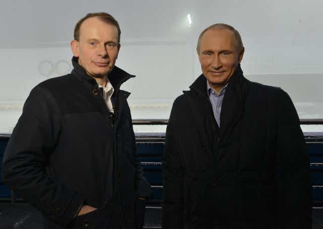 Broadcaster Andrew Marr interviewed Russian President Vladimir Putin in 2014 (Jeff Overs/BBC/PA)