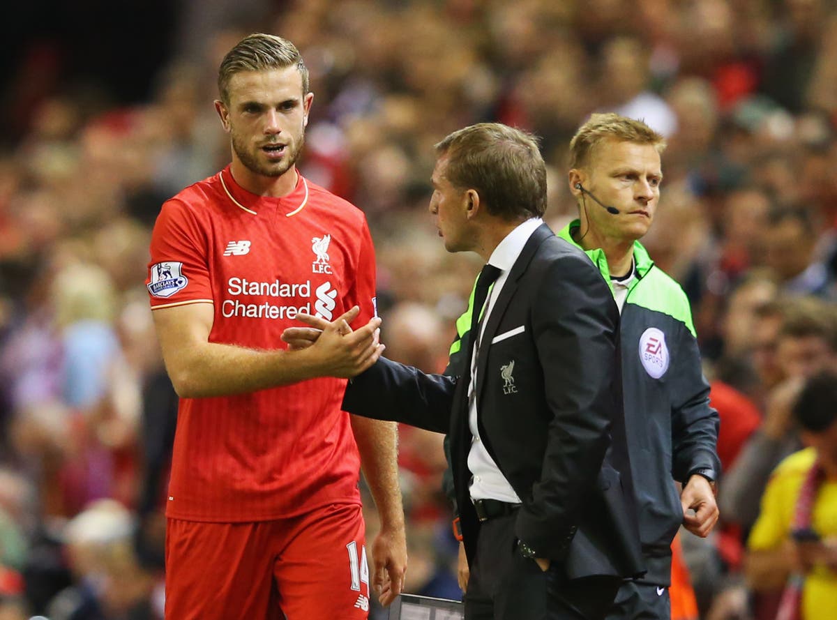 Jordan Henderson recalls how Brendan Rodgers helped him overcome ‘devastating’ moment to lead Liverpool Jordan Henderson recalls how Brendan Rodgers helped him overcome ‘devastating’ moment to lead Liverpool