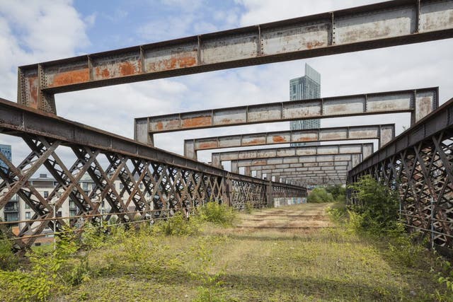 There are plans to transform Castlefield Viaduct into an urban sky park (James Dobson and National Trust Images/PA)