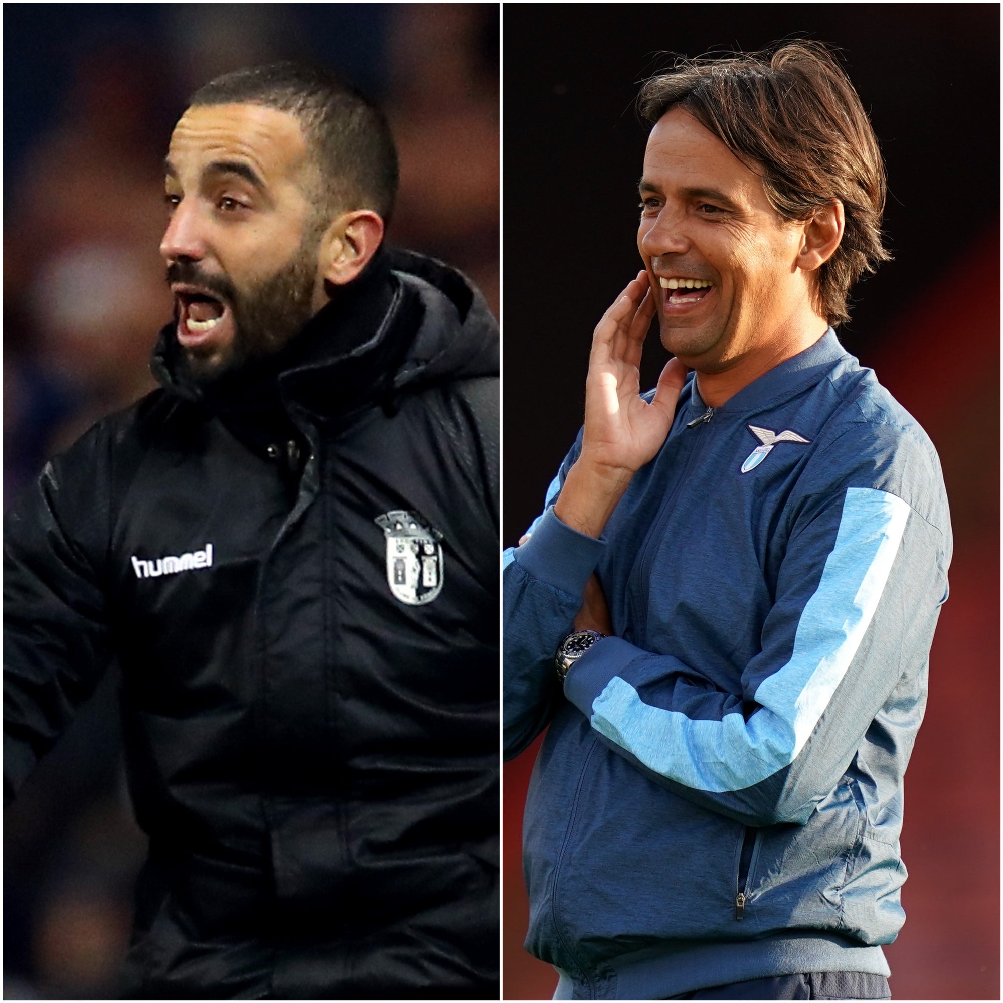 Sporting head coach Ruben Amorim (left) and Inter’s Simone Inzaghi face huge tasks in the Champions League (Andrew Milligan/John Walton/PA)