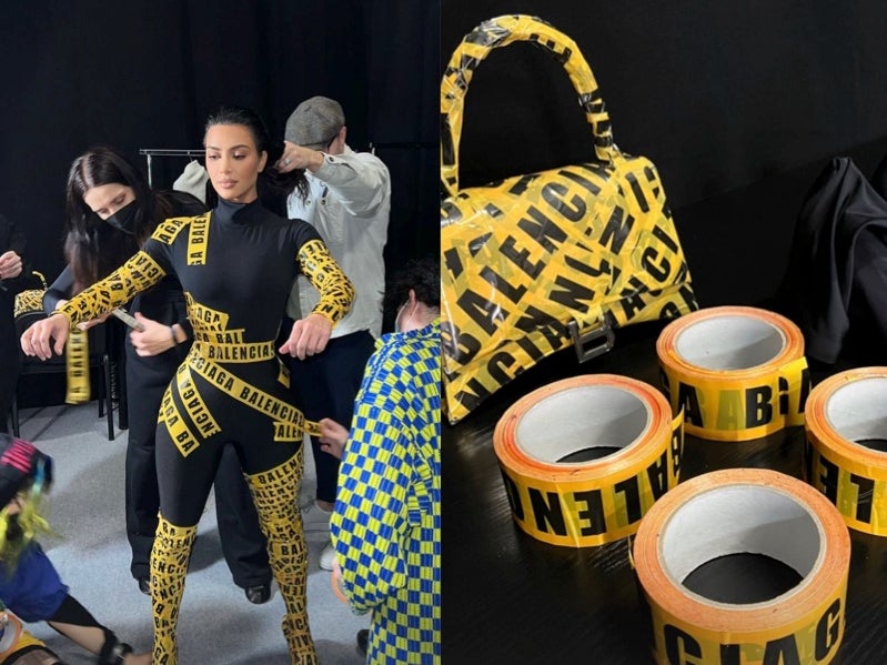 Kim Kardashian struggled to walk in Balenciaga tape outfit she had to be  cut out of | The Independent