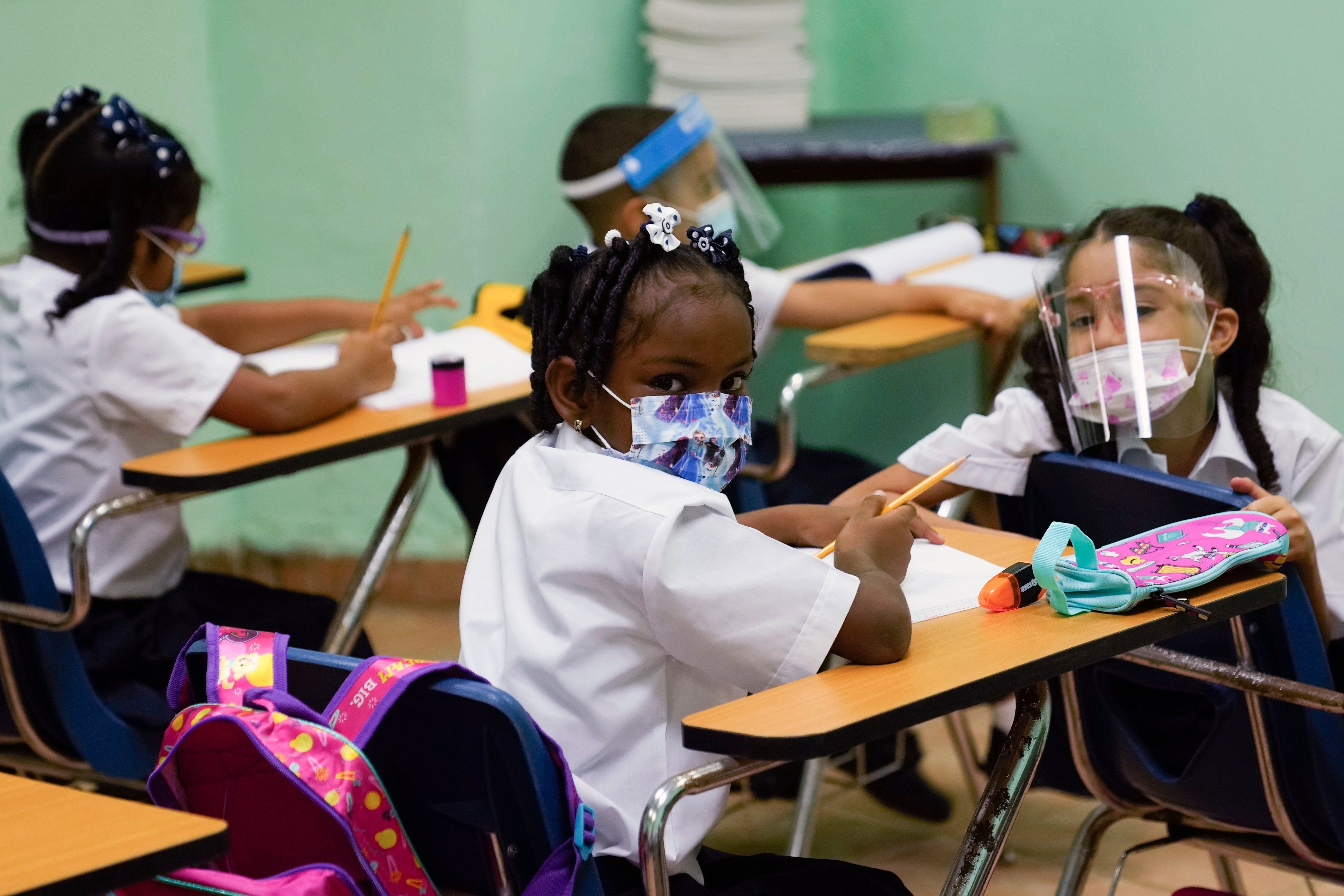 Nine-year-olds rebounded to pre-pandemic reading scores and saw some recovery in math, according to data from a test taken regularly in the U.S. since the 1970s (AP)
