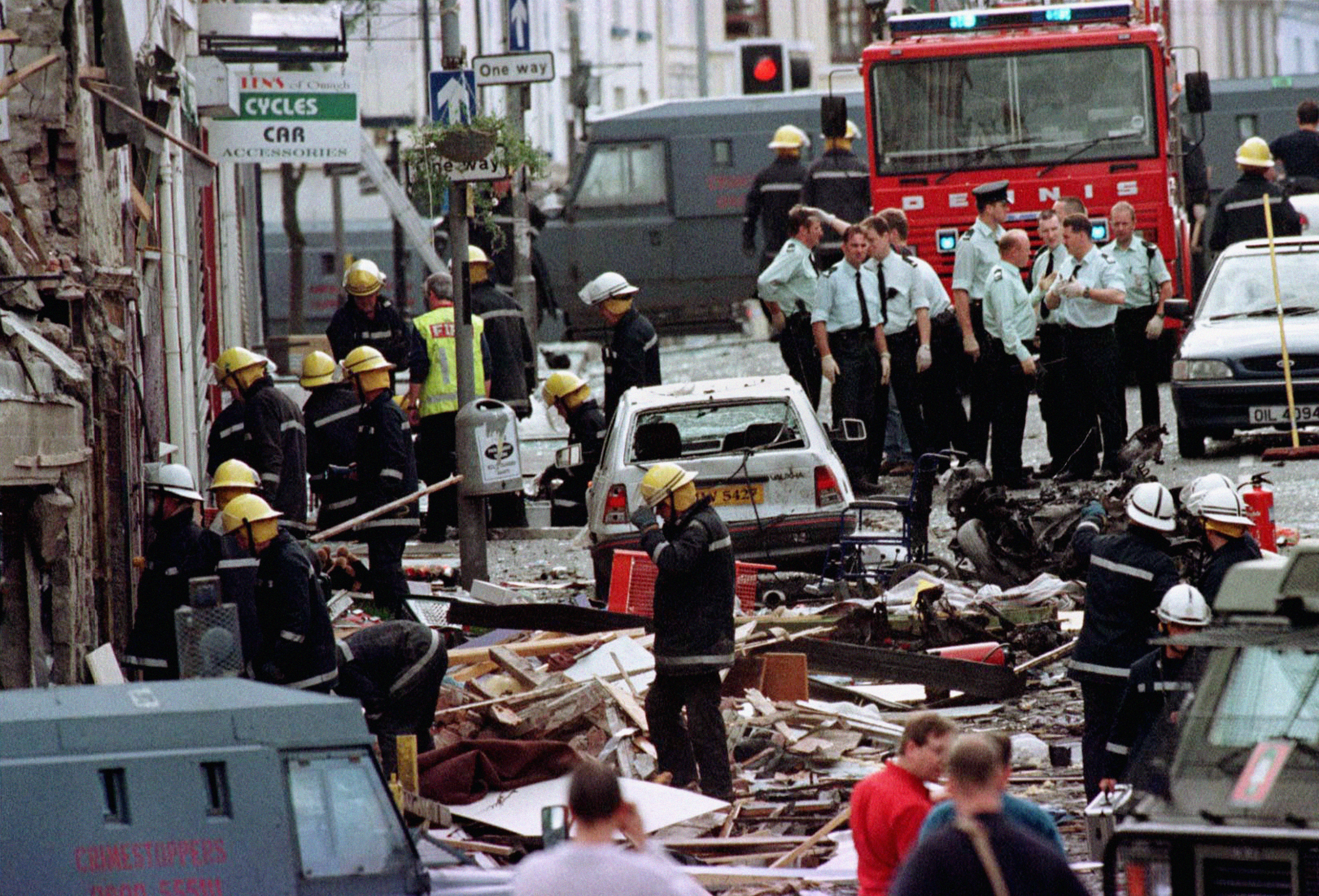 The Omagh bomb in 1998 killed 29 people, including a woman pregnant with twins (Paul McErlane/PA)