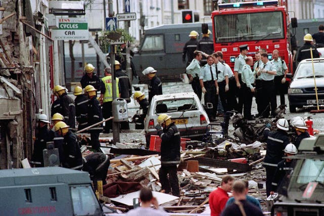 The Omagh bomb in 1998 killed 29 people, including a woman pregnant with twins (Paul McErlane/PA)