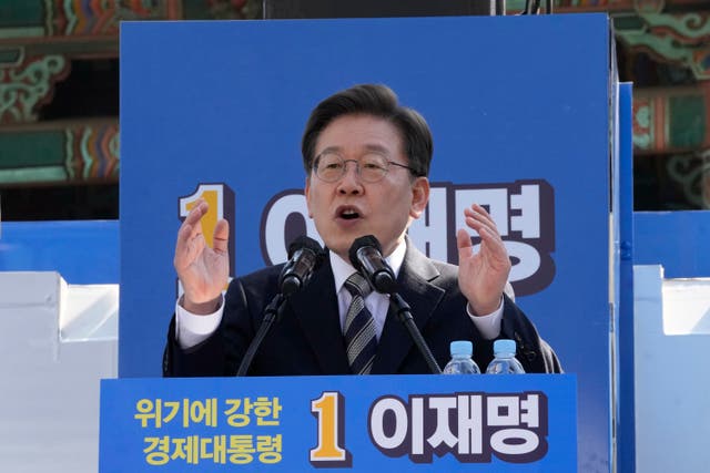South Korea Election Dueling Candidates