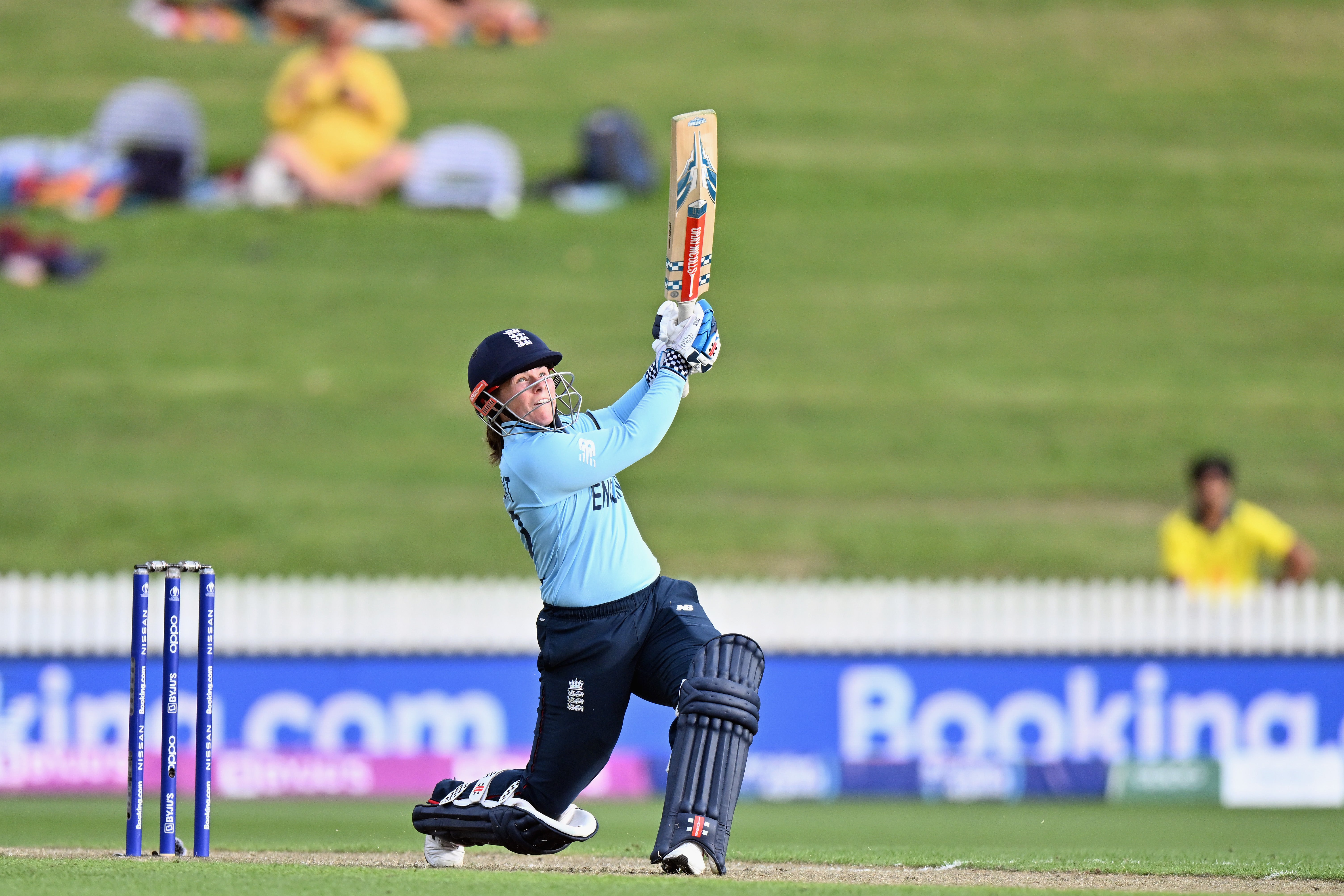 Tammy Beaumont in action against Australia