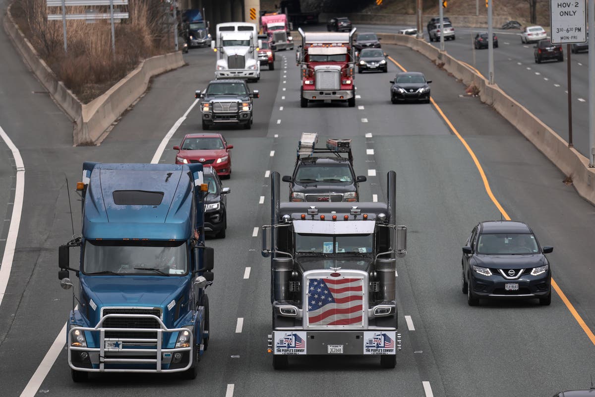 DC 'freedom convoy' gets defeated by regular traffic for second day in a  row