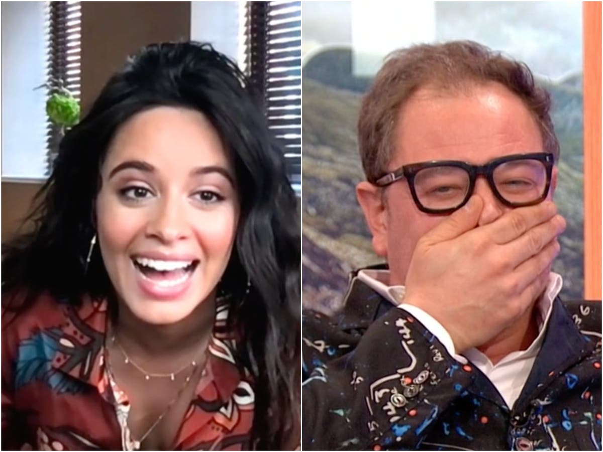 Camila Cabello accidentally flashes nipple after wardrobe malfunction on The One Show