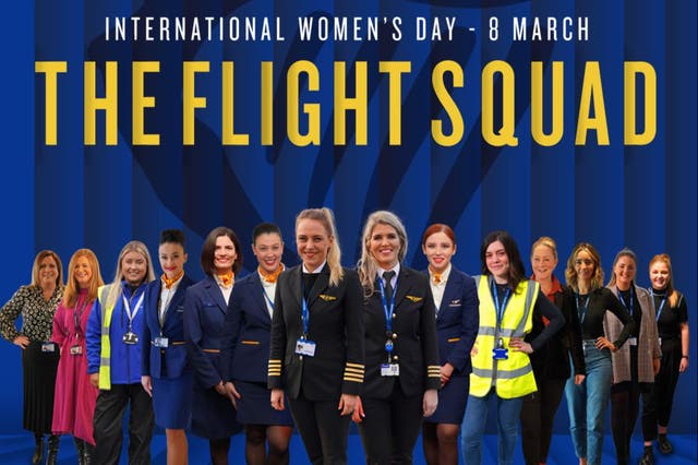 <p>Marketing material from Ryanair for International Women’s Day</p>