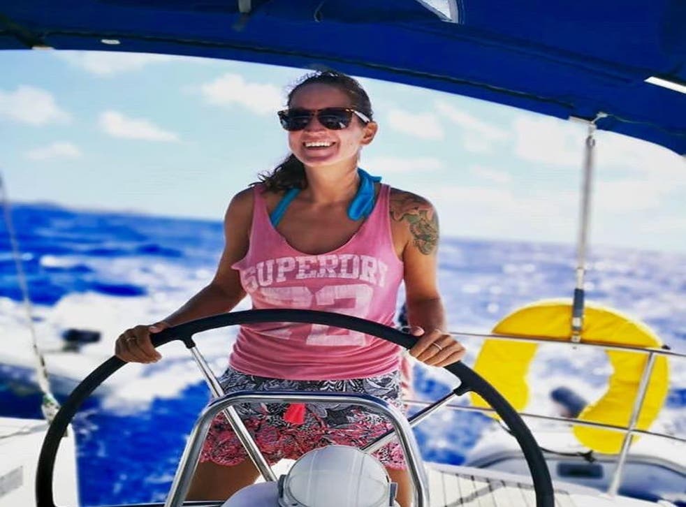 Sarm Heslop, from Southampton, who went missing from the Siren Song, a catamaran owned and operated by her American boyfriend, Ryan Bane, while off the coast of St John in the US Virgin Islands (FindSarm/PA)