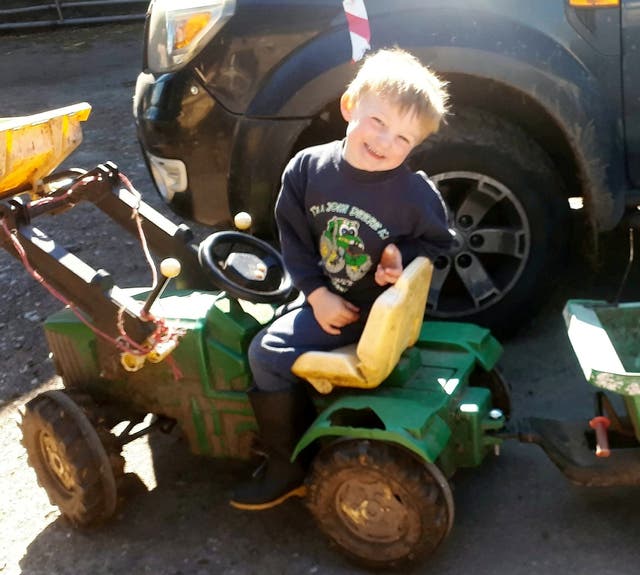 <p>Harry Lee fell off from the foot plate of his uncle’s tractor and was run over in 2019 </p>