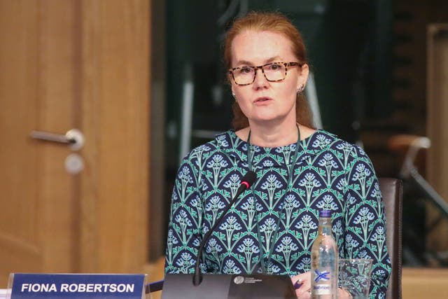 Fiona Robertson said the support documents for pupils sitting exams were part of a ‘substantial package of additional support for learners’ (Fraser Bremner/Scottish daily Mail/PA)