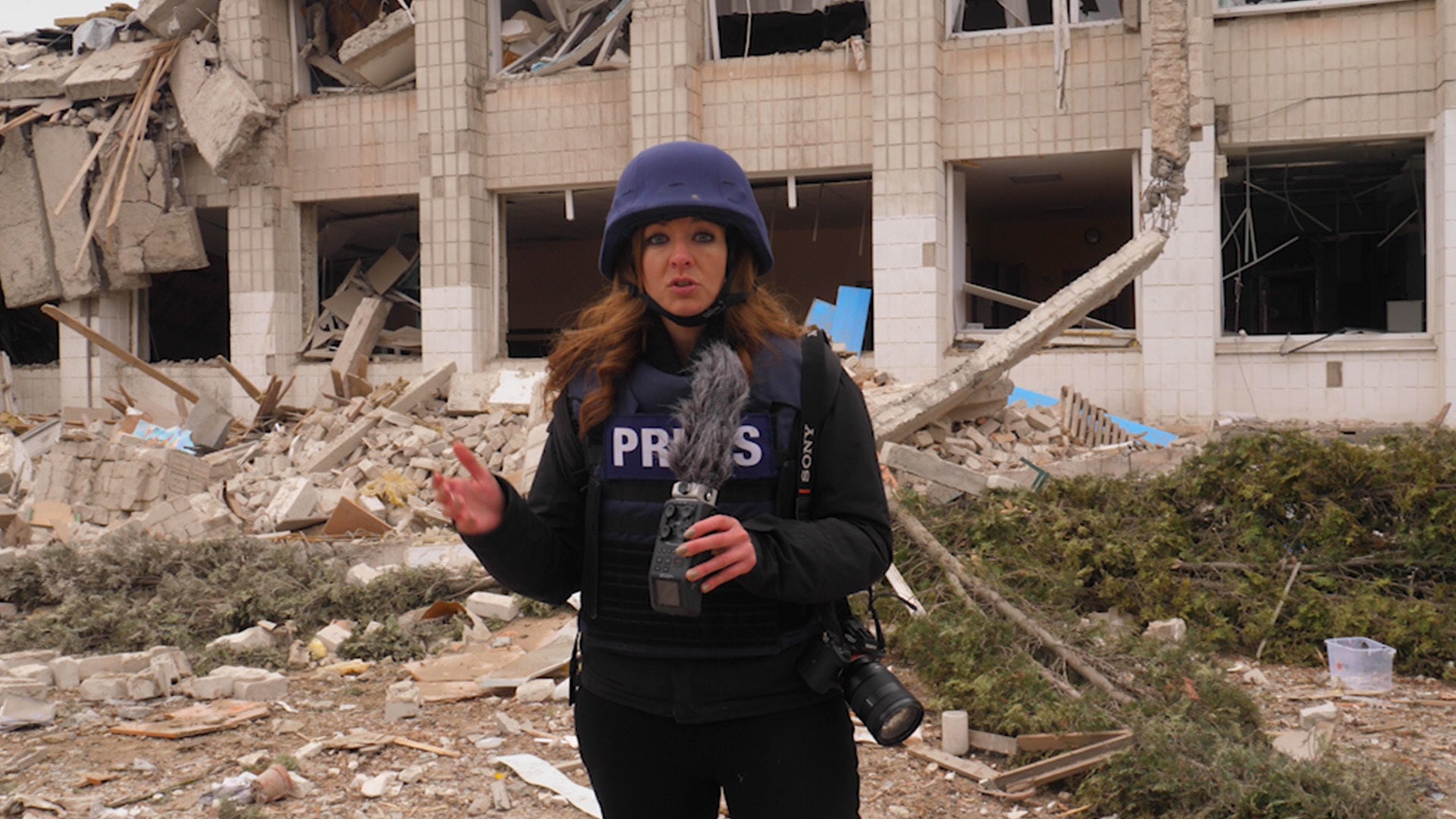 Our international correspondent Bel Trew reporting from the shelled Ukrainian city of Zhytomyr