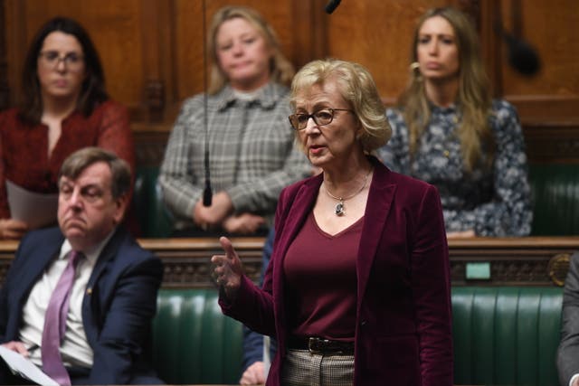 <p>Dame Andrea Leadsom had a tense relationship with John Bercow when she was Commons leader (UK Parliament/Jessica Taylor/PA)</p>