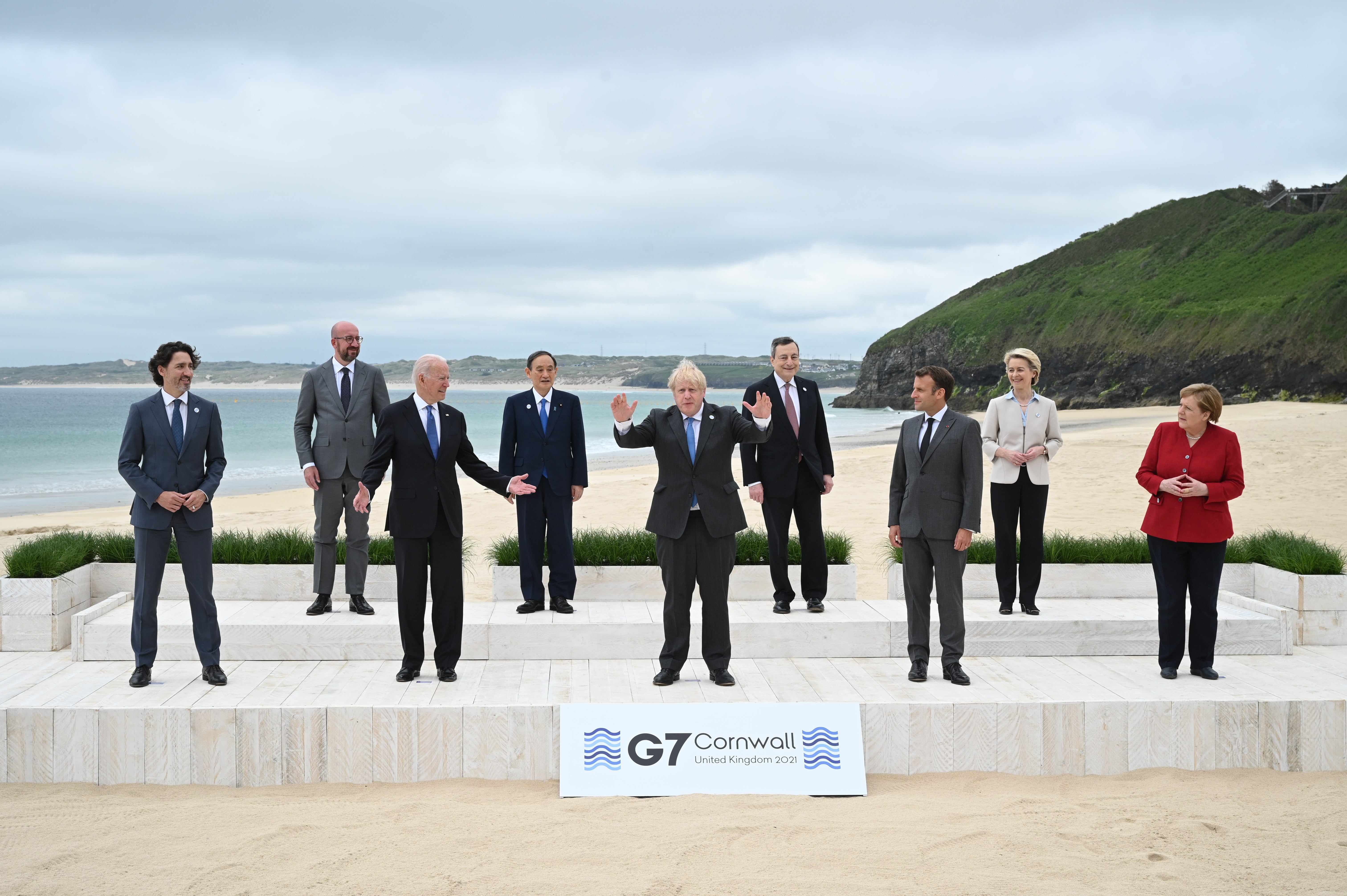 Biden and Merkel attended the G7 summit in Cornwall, UK together in 2021