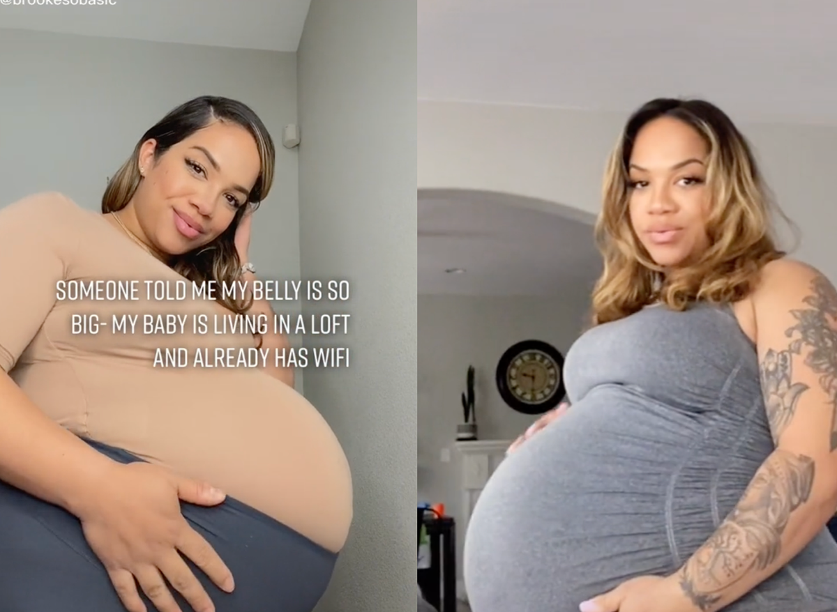 Pregnant woman reveals reactions on social media to her ‘very big’ baby bump