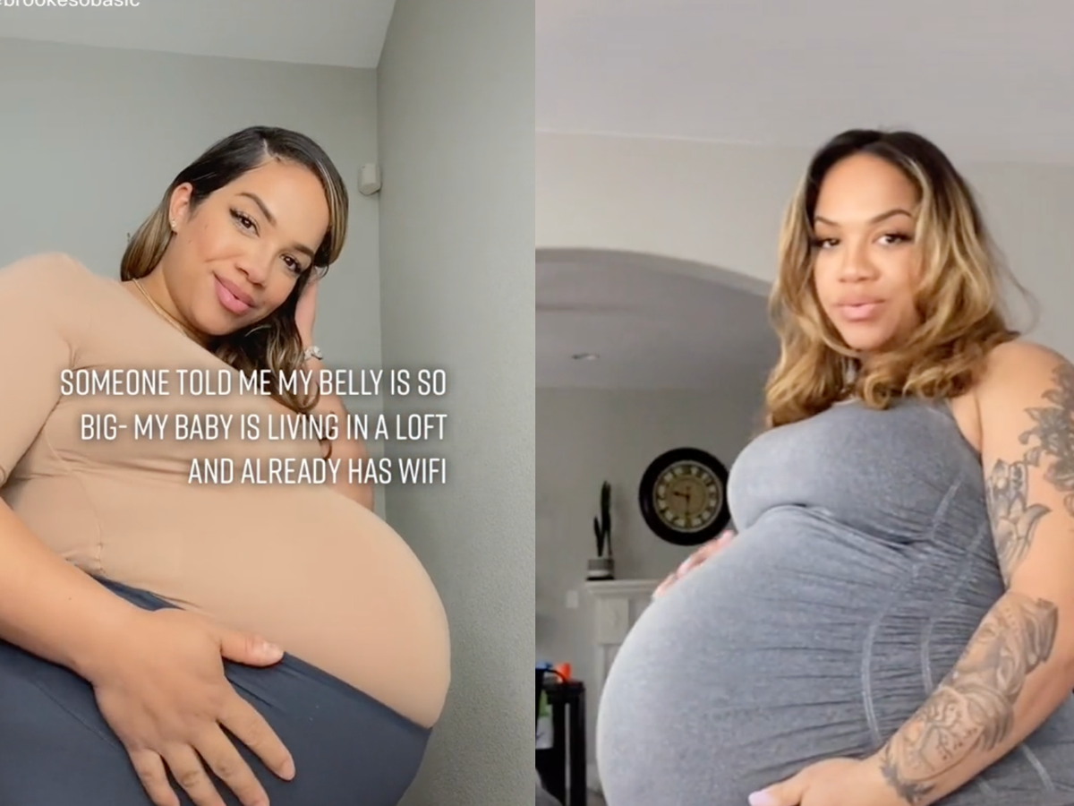 Small belly online big baby