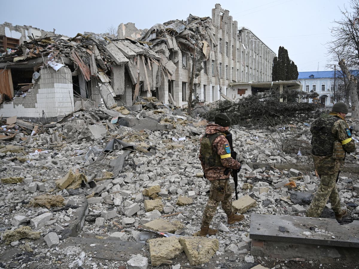 Before and after pictures from Ukraine show absolute devastation caused by Russian troops