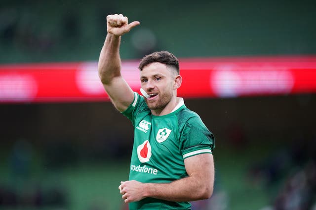 <p>Hugo Keenan made 18 consecutive Ireland starts before being rested against Italy</p>