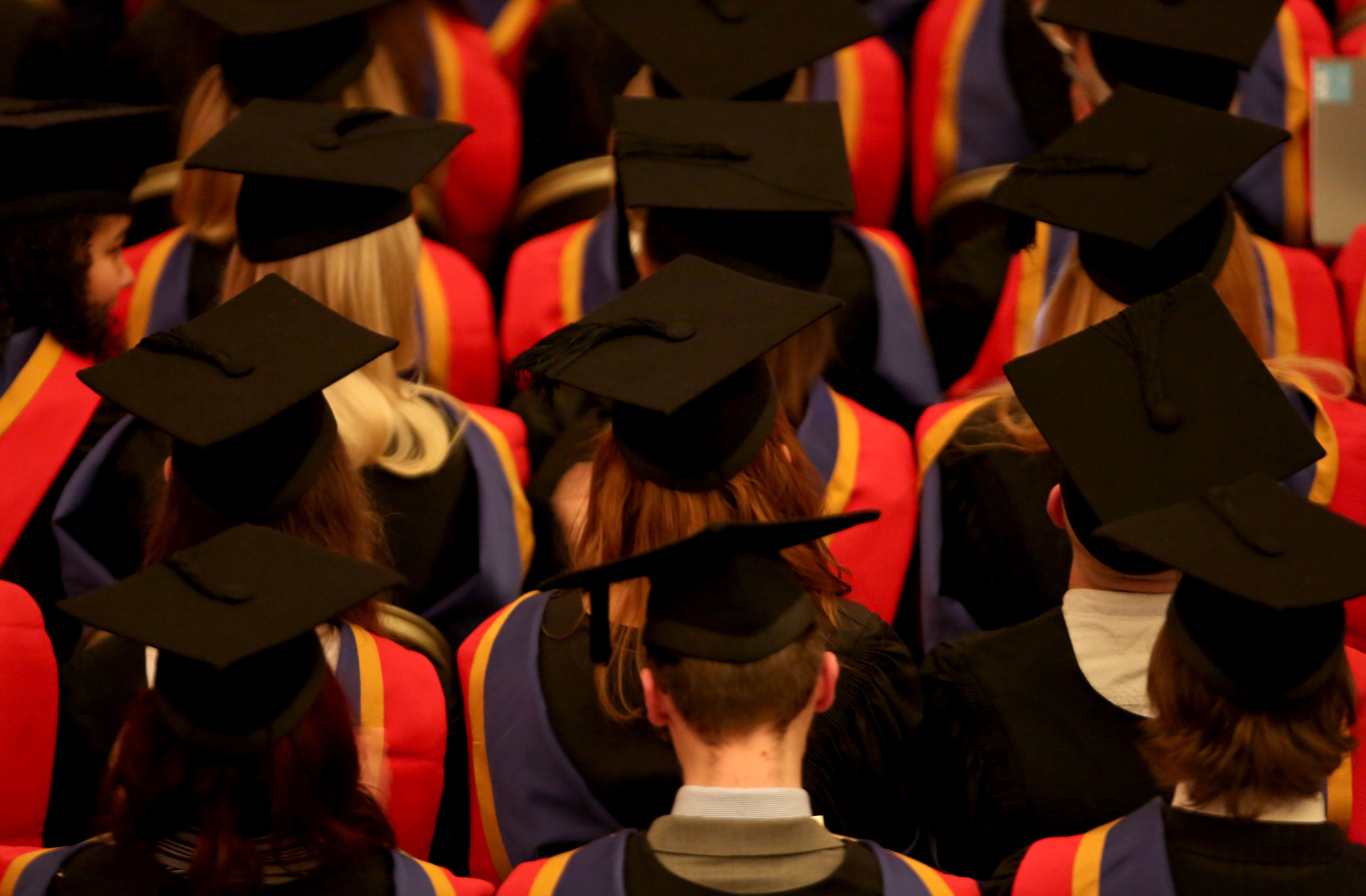 Action by university staff could result in students being stopped from graduating (Chris Radburn/PA)