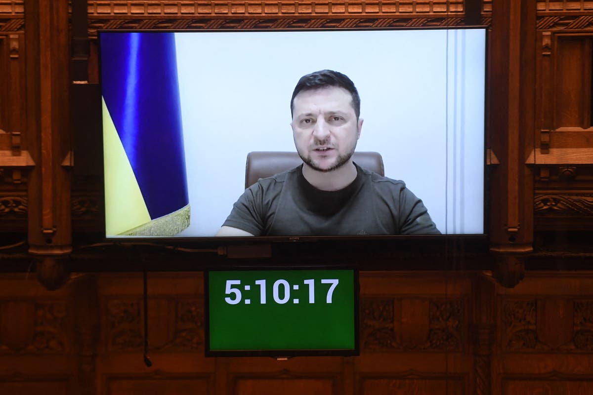 Voices: Zelensky channelled Churchill in the Commons &ndash; while MPs looked like they&rsquo;d been jabbed with a cattle prod
