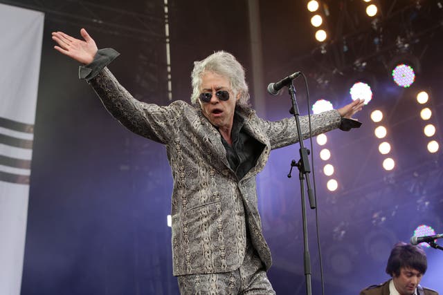 Sir Bob Geldof joins the line-up for a Night For Ukraine event (Yui Mok/PA)
