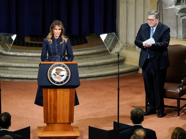 melania trump bill barr william barr