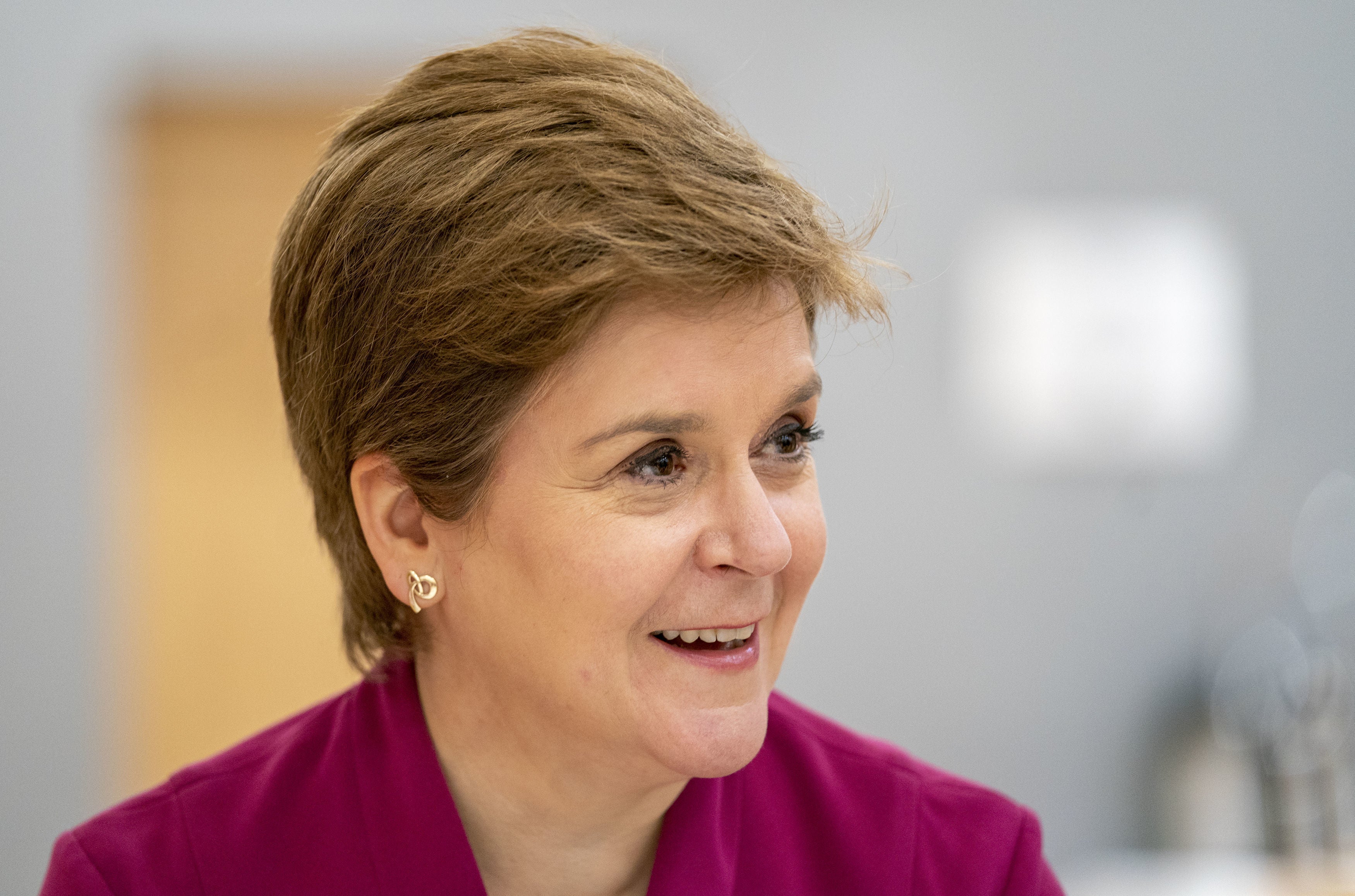 Nicola Sturgeon has already said she hopes to ‘catch a word’ with the young campaigner. (Jane Barlow/PA)